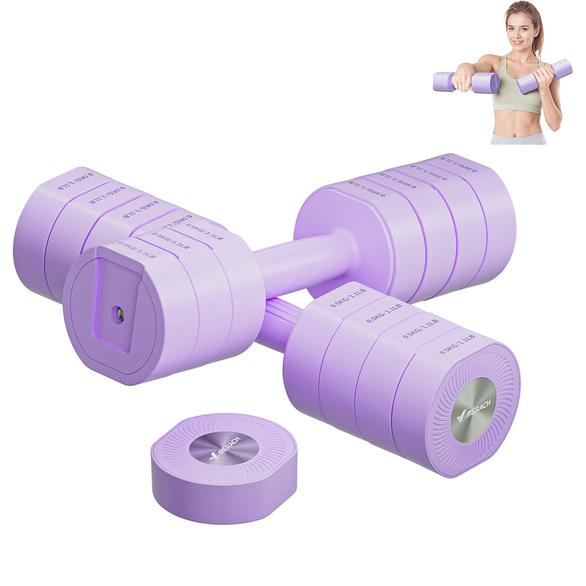 MERACH Adjustable Dumbbell Set With Quick Switch Safety Lock