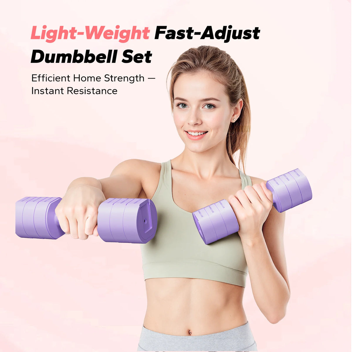 MERACH Adjustable Dumbbell Set With Quick Switch Safety Lock