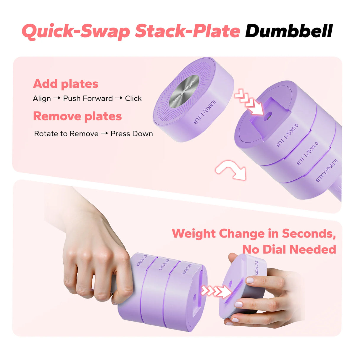 MERACH Adjustable Dumbbell Set With Quick Switch Safety Lock