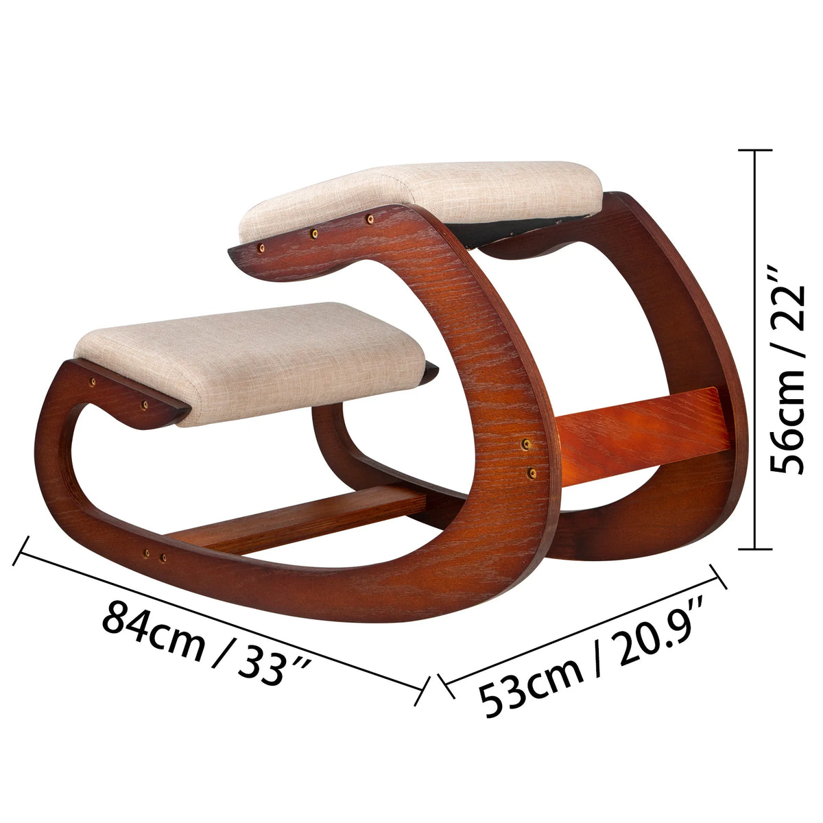 SucceBuy Ergonomic Kneeling Chair With Thick Cushion For Better Posture