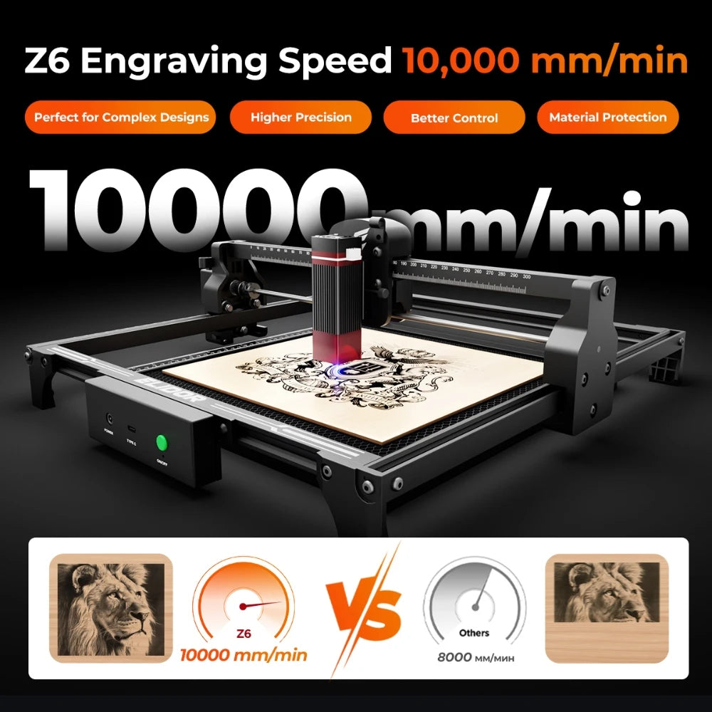 ELIDOR Z6 Laser Engraver and Cutter for Woodworking and DIY