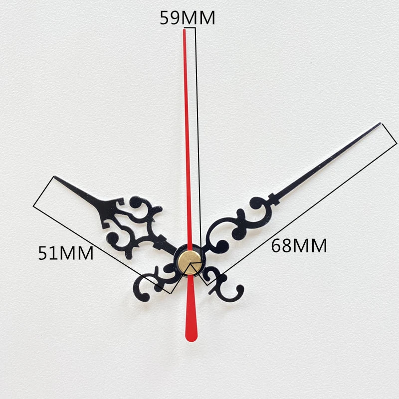 Mute DIY Wall Clock Movement Mechanism with Clock Hands Silent Kit Battery Operated Watch Repair Parts Replacement Set