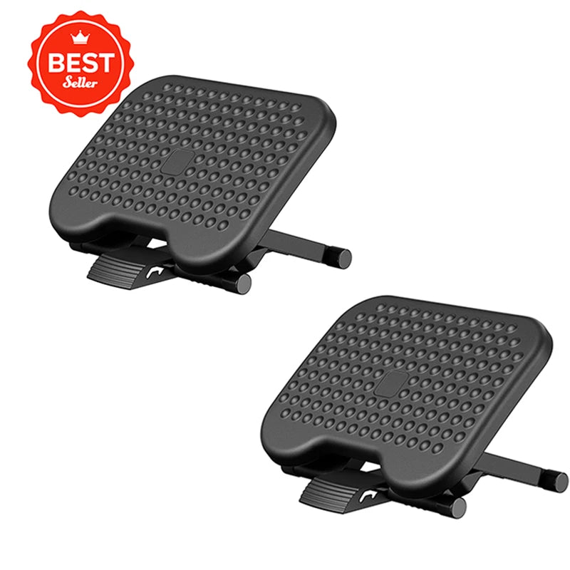 K Kyspho Adjustable Under Desk Footrest With Massage And Tilt