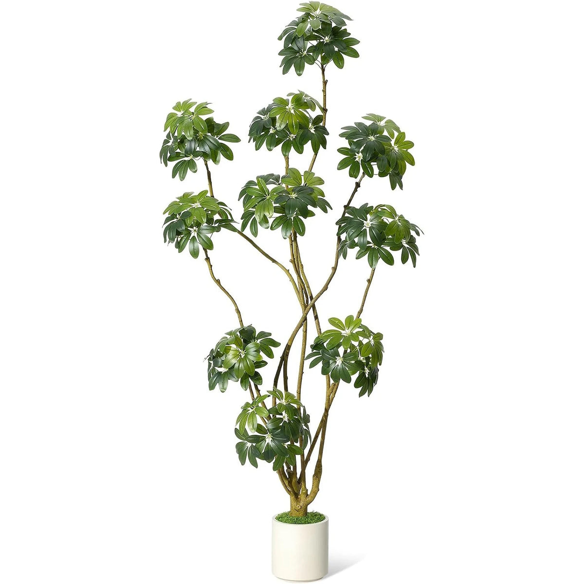 HiMISS Artificial Umbrella Tree Faux Floor Plant for Home Decor
