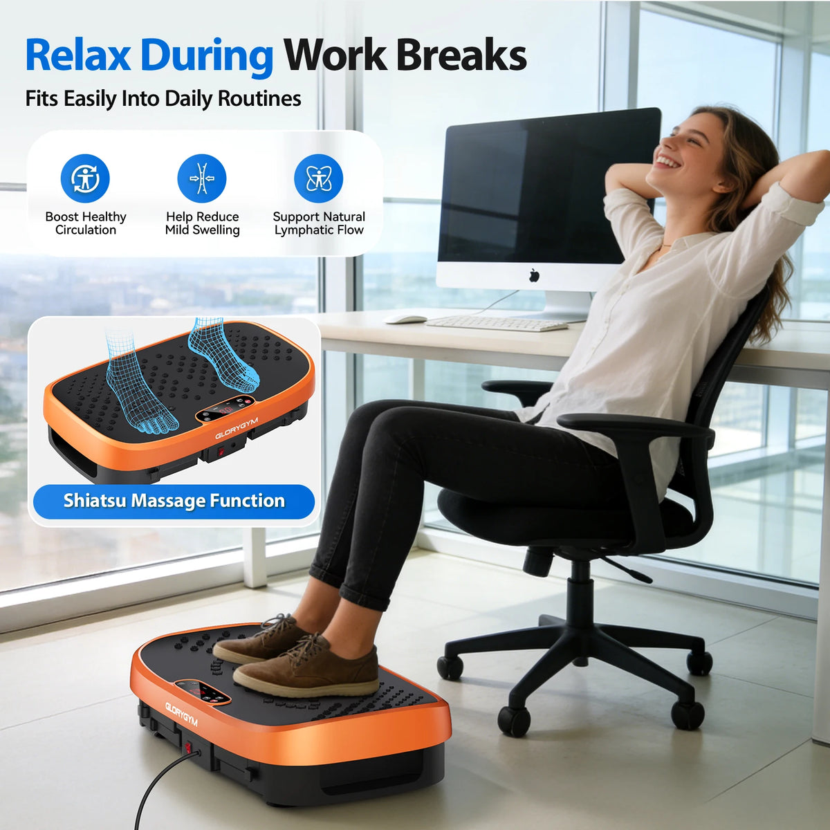 Vibration Plate Exercise Machine For Whole Body Fitness And Balance