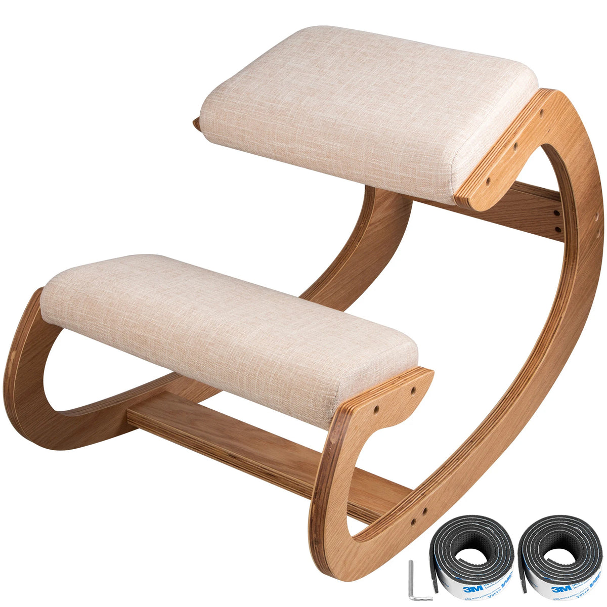 SucceBuy Ergonomic Kneeling Chair With Thick Cushion For Better Posture