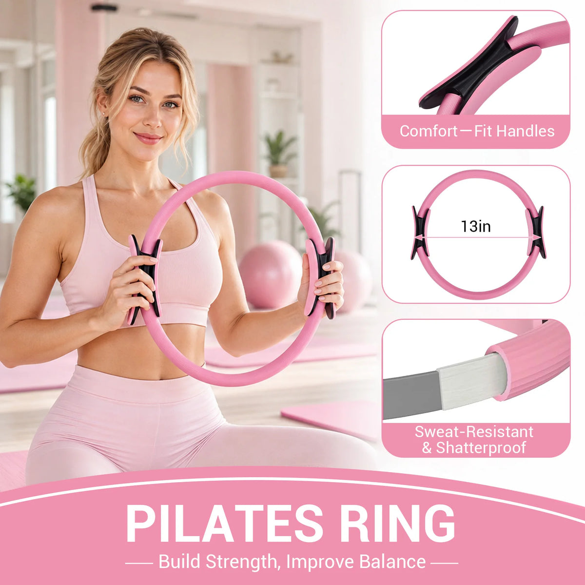 GAOMON Pilates Ring Kit for Full Body Home Workouts