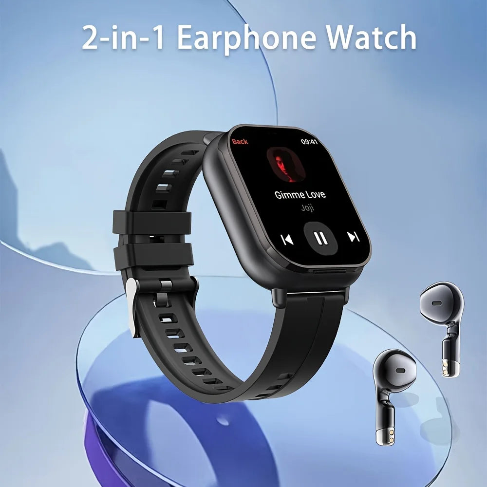 2-In-1 Smartwatch With Wireless Earbuds And Calling Features