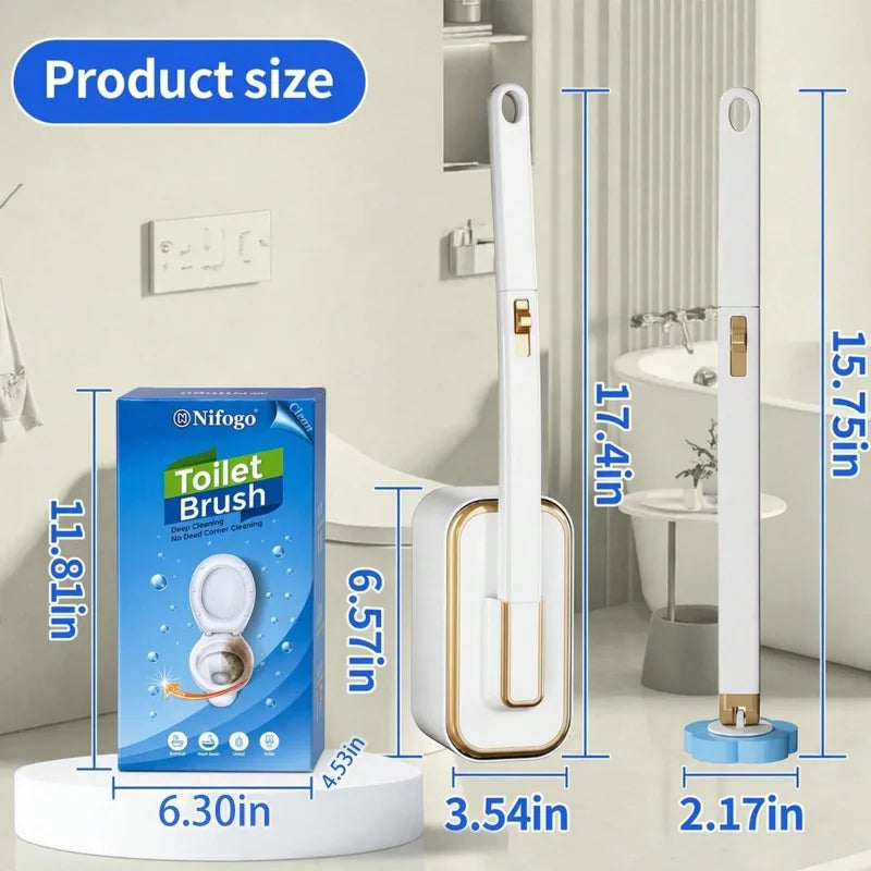 Automatic Toilet Wand Cleaning Kit With Disposable Refill Heads