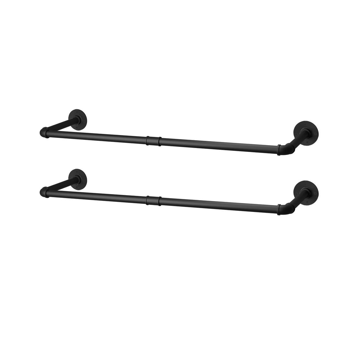 Industrial Pipe Wall Mounted Clothes Rack And Garment Hanging Rod