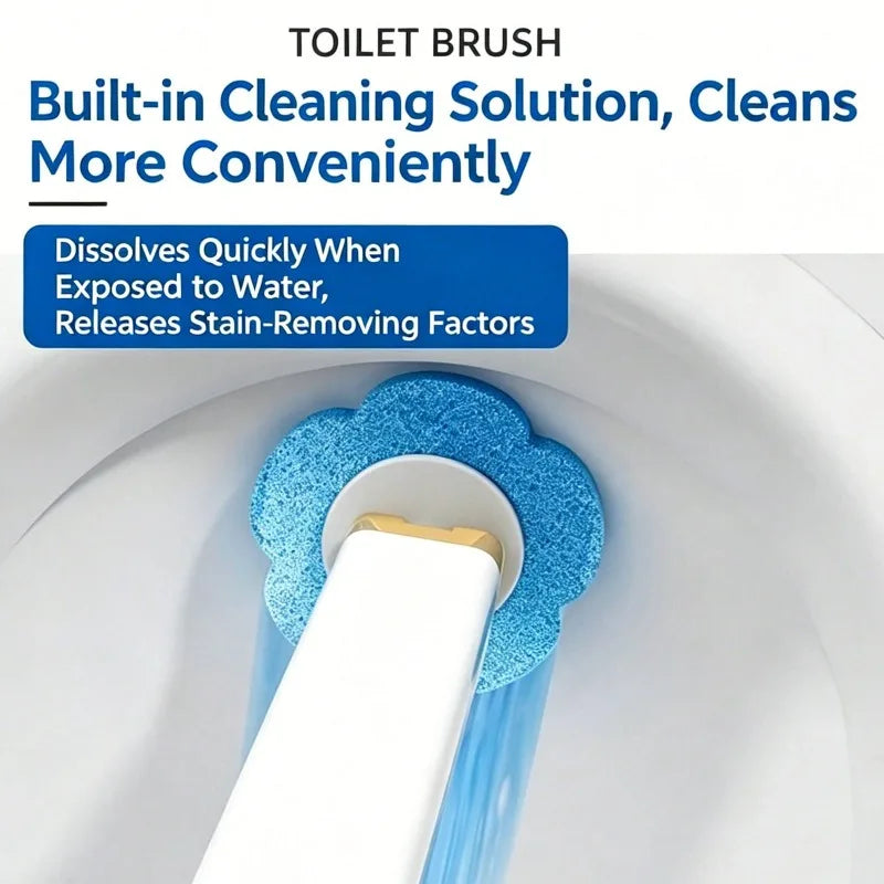 Automatic Toilet Wand Cleaning Kit With Disposable Refill Heads