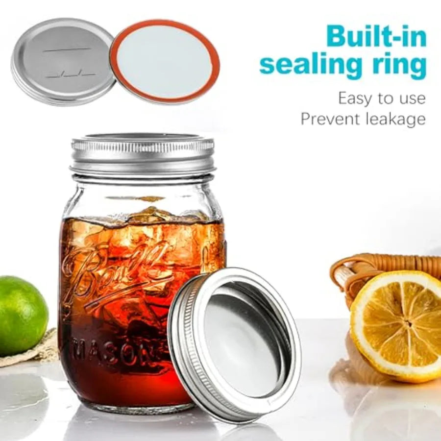 Airtight Leakproof Canning Jar Lids for Ball and Kerr Jars