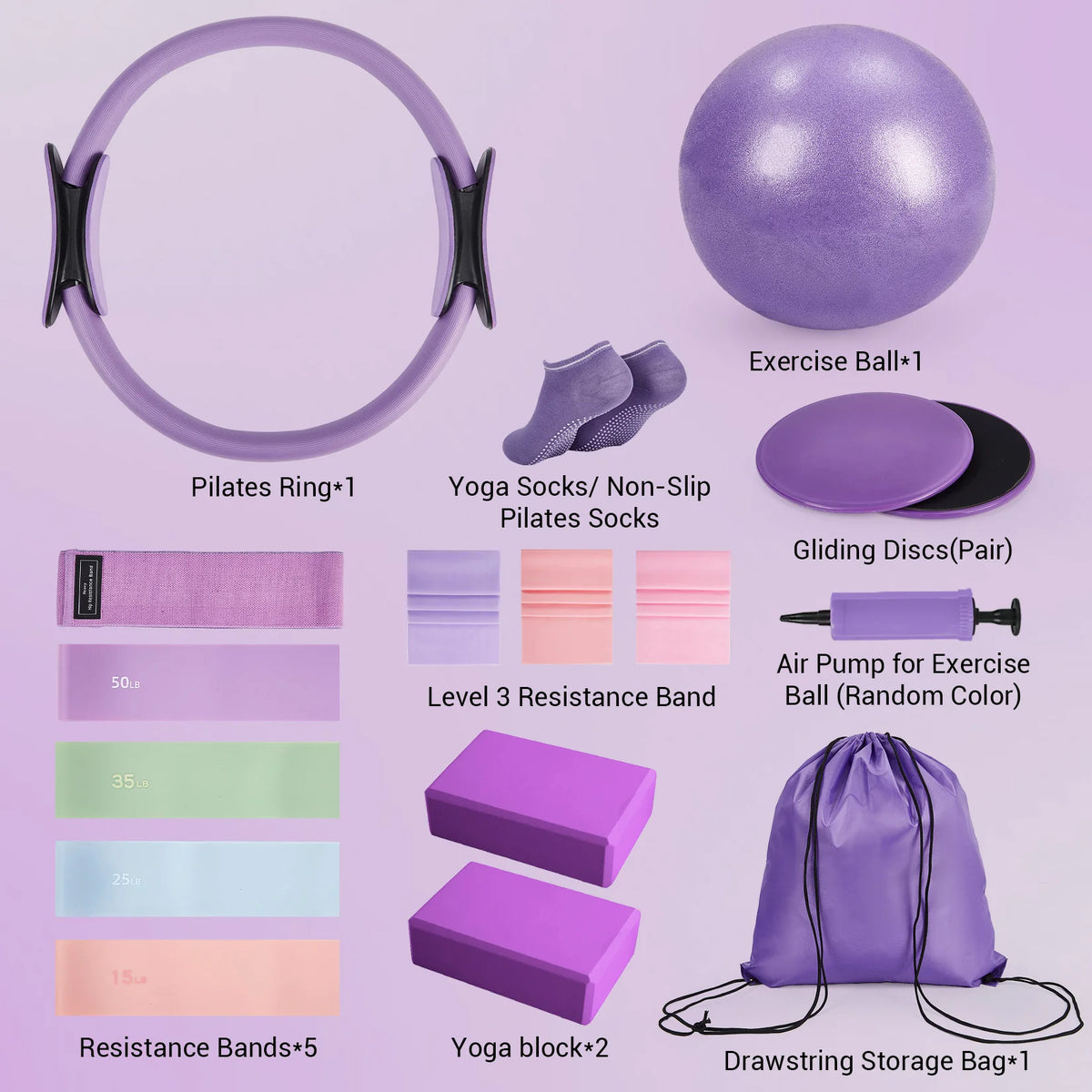 GAOMON Pilates Ring Kit for Full Body Home Workouts