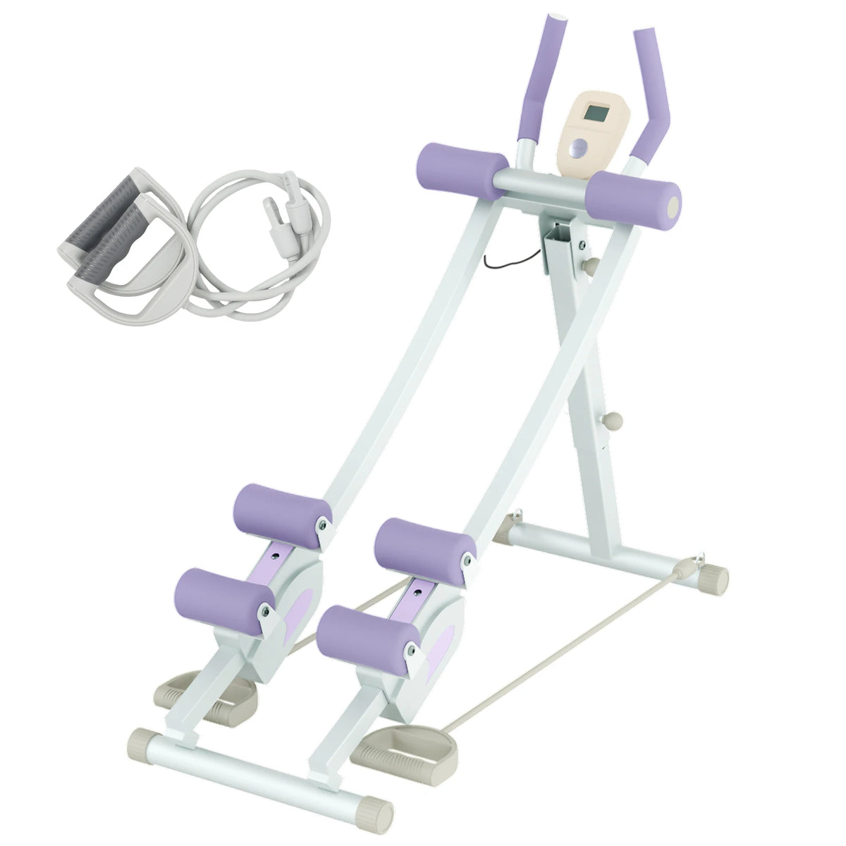 Foldable Adjustable Ab Cruncher for Home Core Strength Training