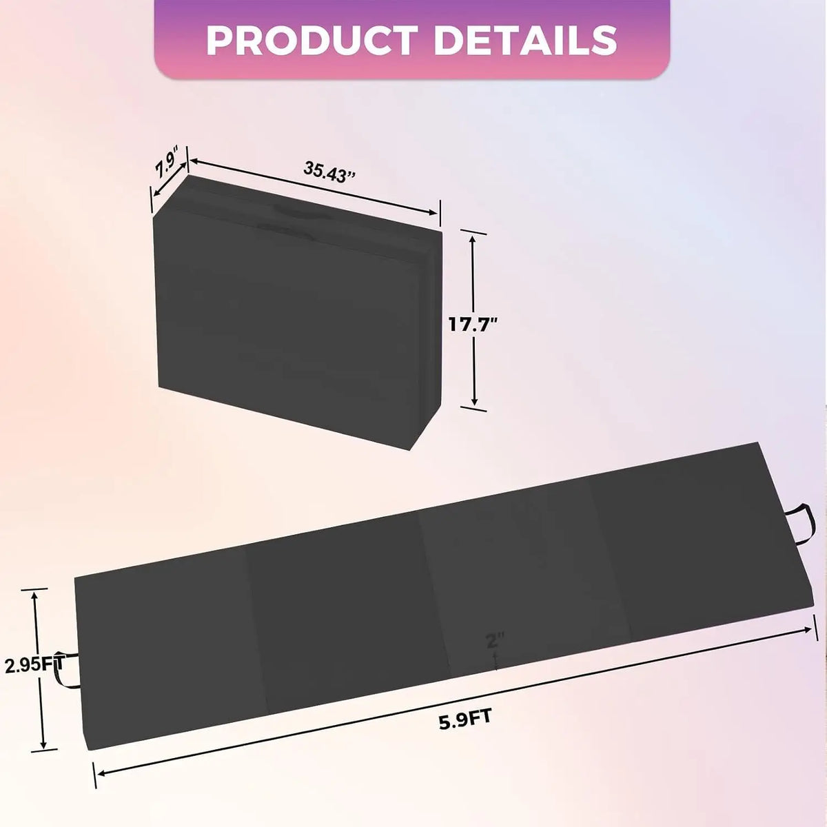 Foldable Non Slip Exercise Mat For Yoga Pilates And Gymnastics