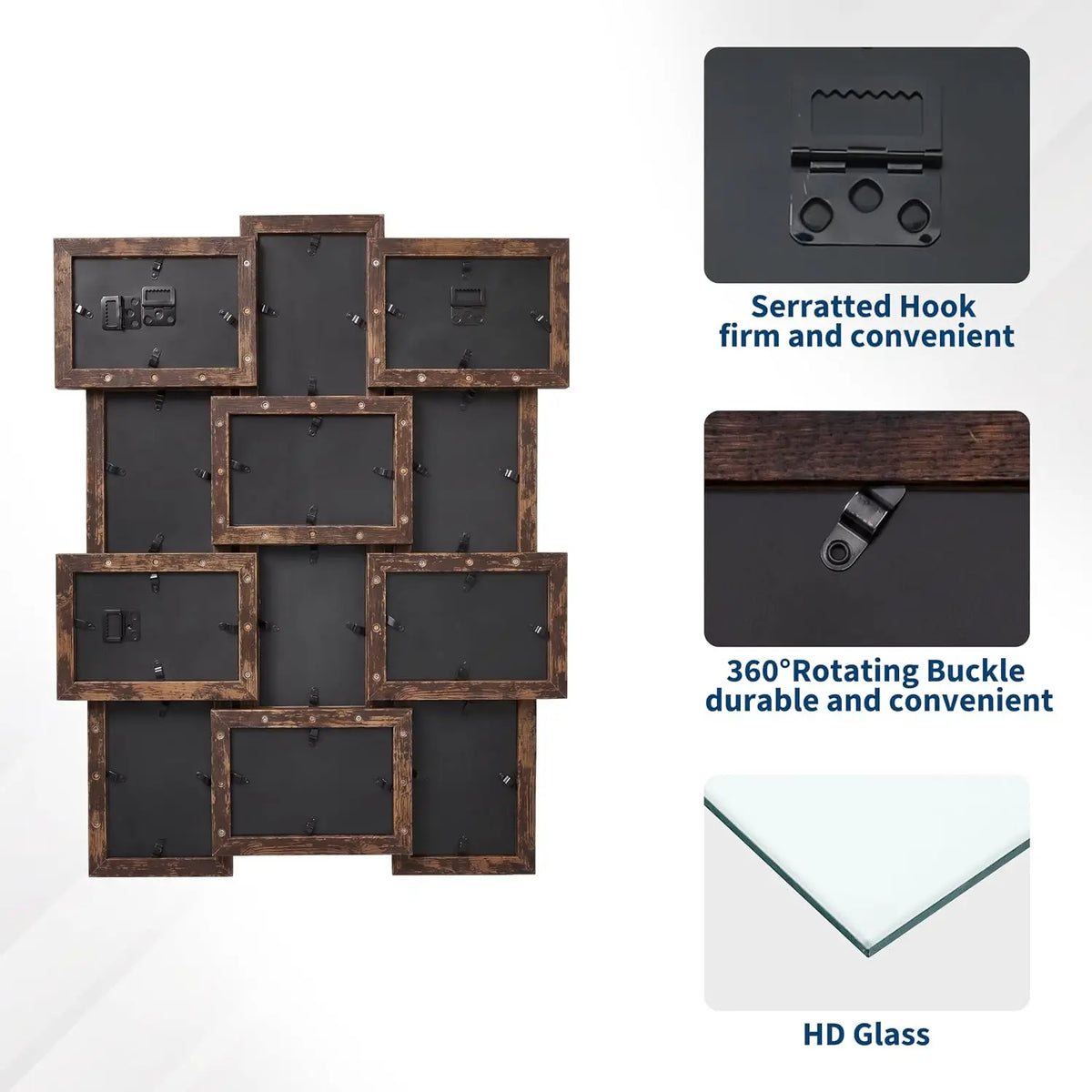 Collage Picture Frame Set for Wall Decor and Home Display
