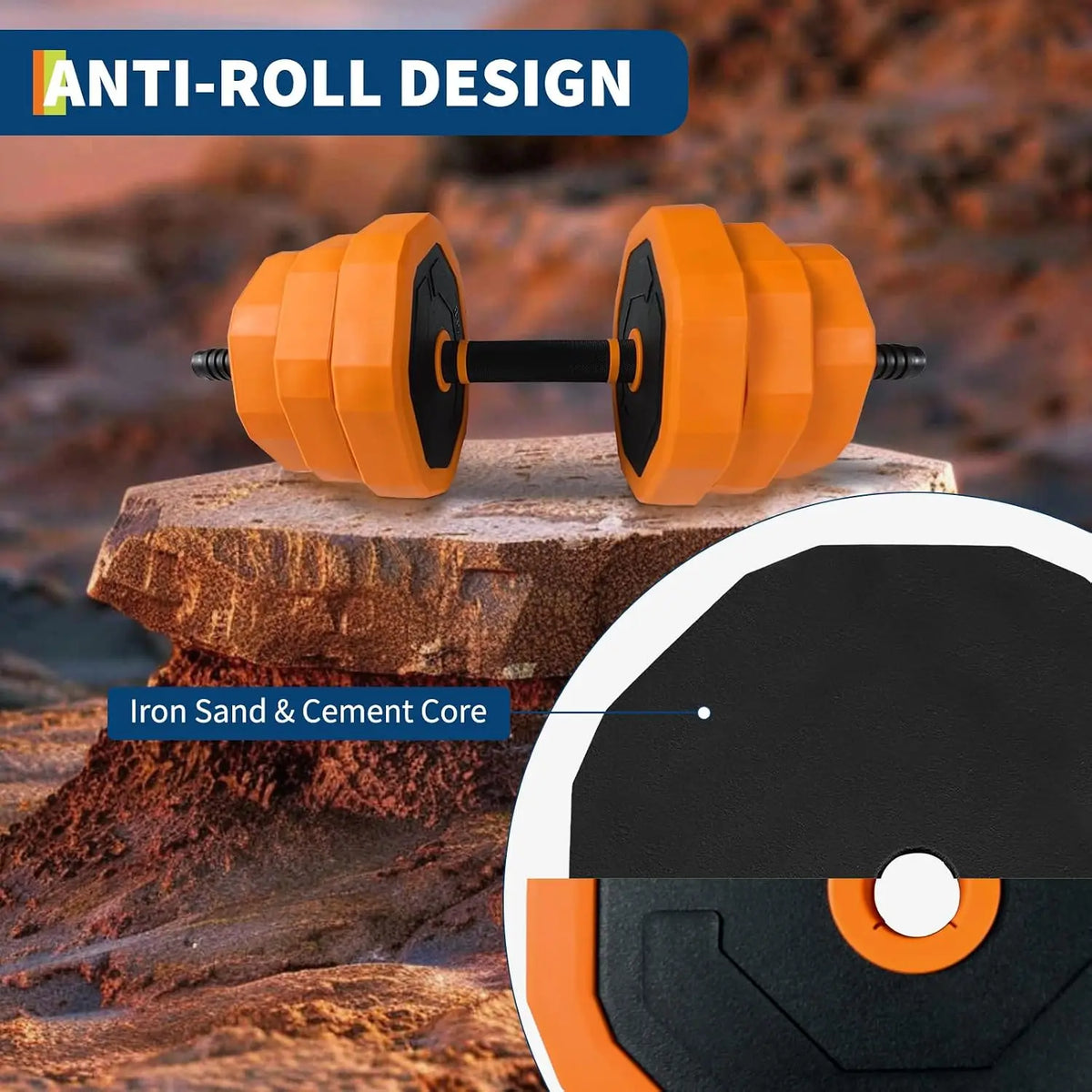 Adjustable 4 in 1 Dumbbell Set for Home Strength Training