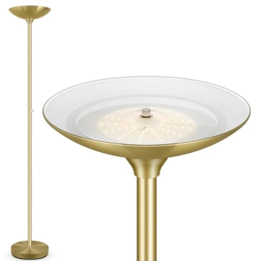 30W LED Torchiere Floor Lamp With Stepless Dimming Control