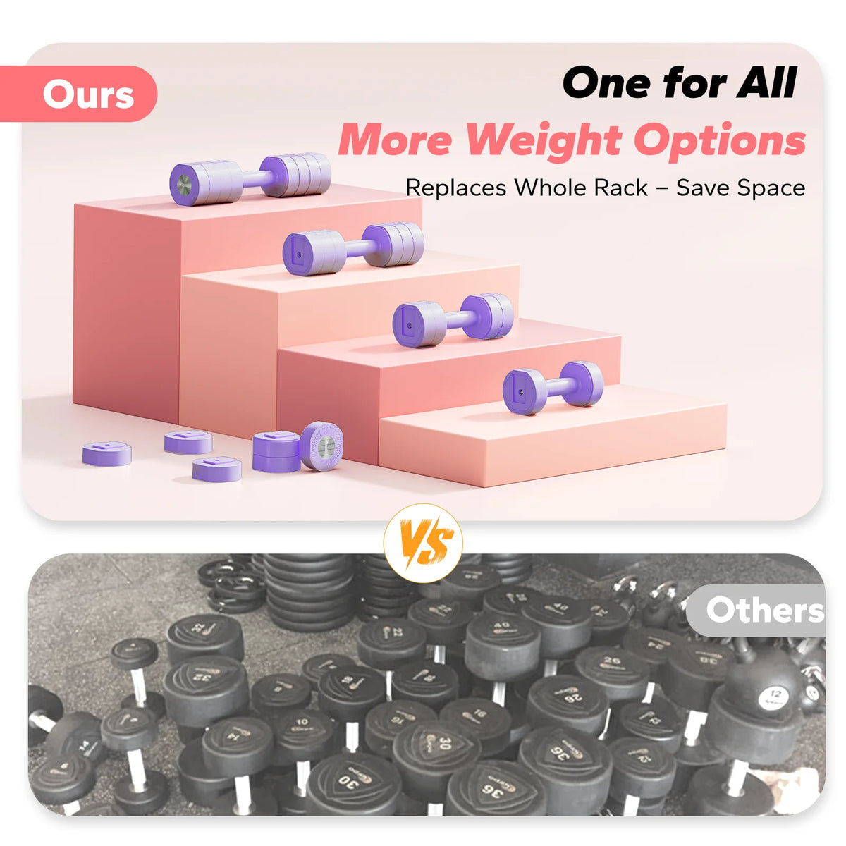 MERACH Adjustable Dumbbell Set With Quick Switch Safety Lock