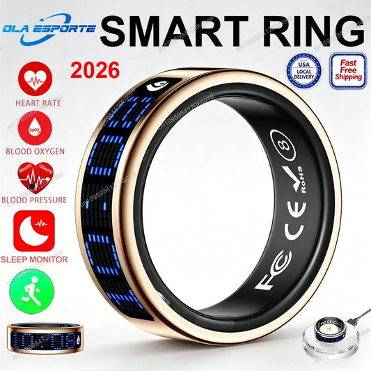 Ola Esporte Smart Zikr Ring With LED Display Health Tracker