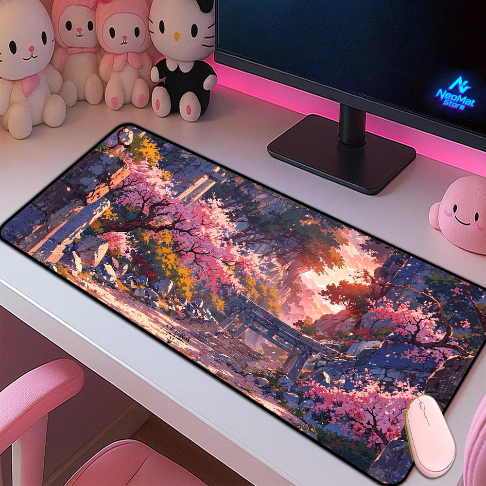 BERTALANFFY Japanese Sakura Gaming Mouse Pad Desk Mat