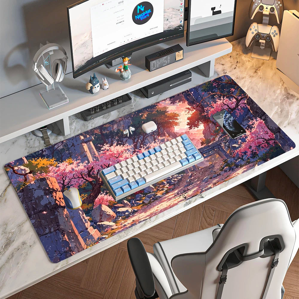 BERTALANFFY Japanese Sakura Gaming Mouse Pad Desk Mat