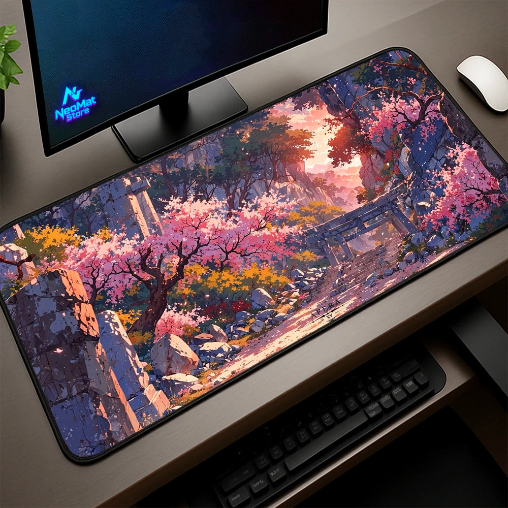 BERTALANFFY Japanese Sakura Gaming Mouse Pad Desk Mat