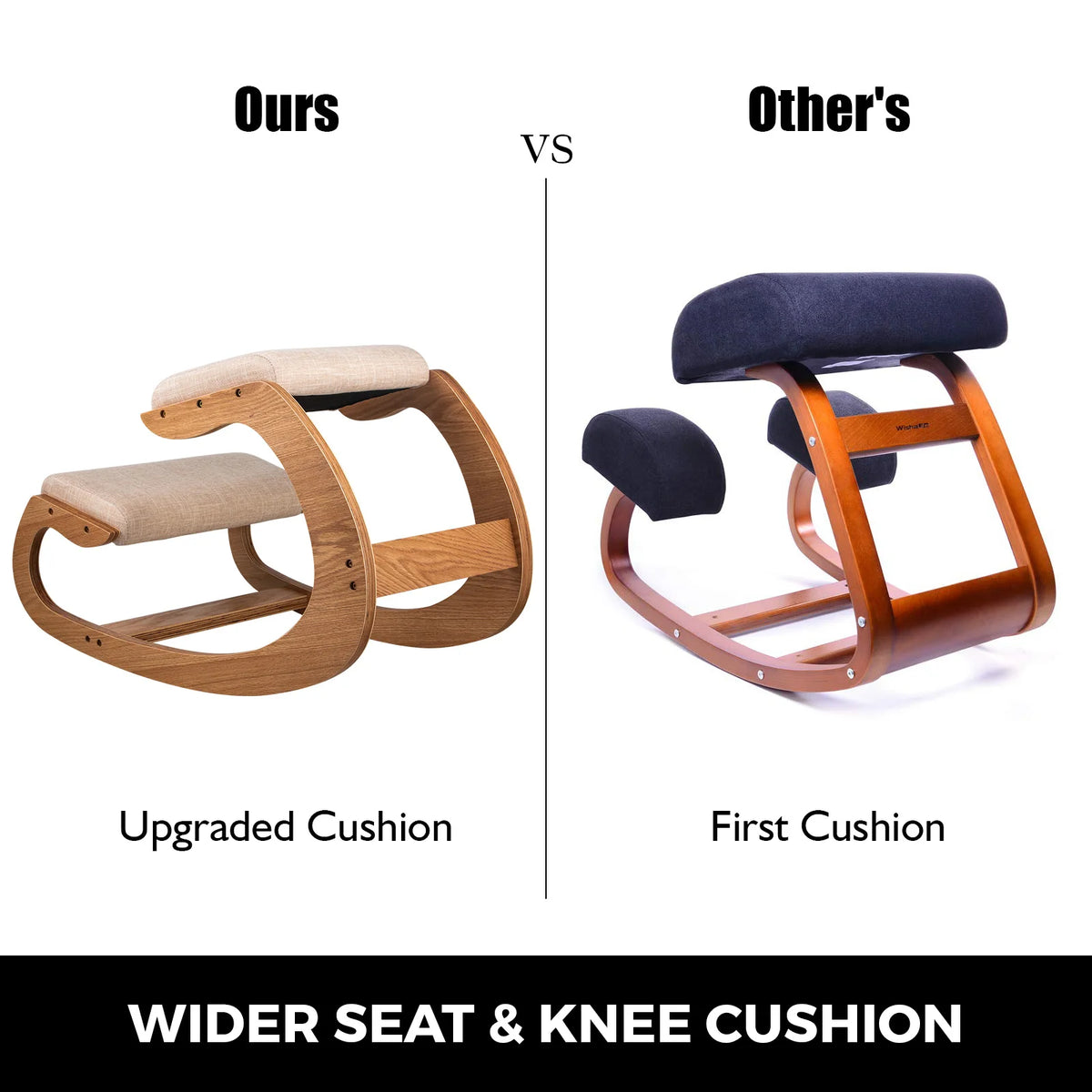 SucceBuy Ergonomic Kneeling Chair With Thick Cushion For Better Posture
