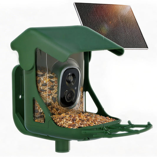 CINMOORE Solar Bird Feeder Camera With AI Species Recognition