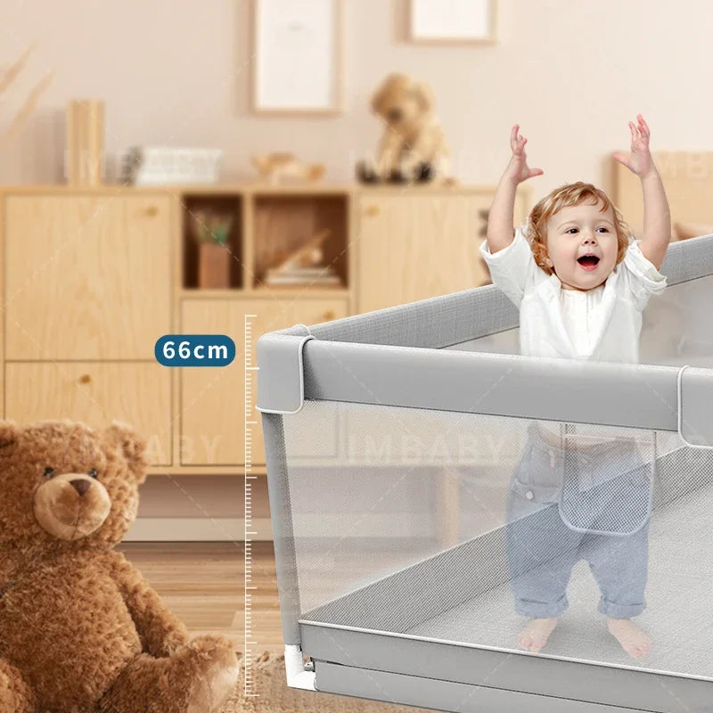 IMBABY Baby Playpen Safety Fence With Pull Ring Ball Pit