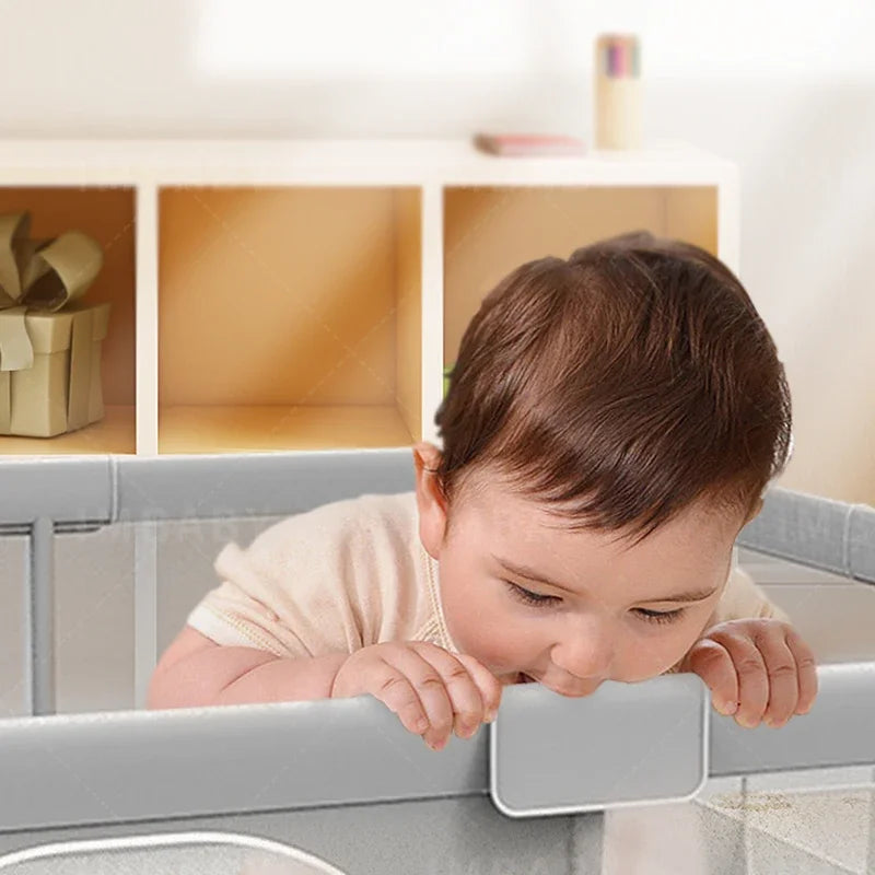 IMBABY Baby Playpen Safety Fence With Pull Ring Ball Pit