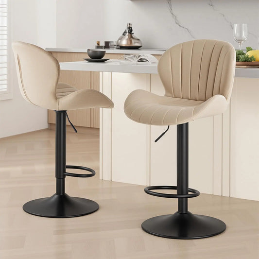 JHK Modern Upholstered Dining Chairs, Two Piece Kitchen Set