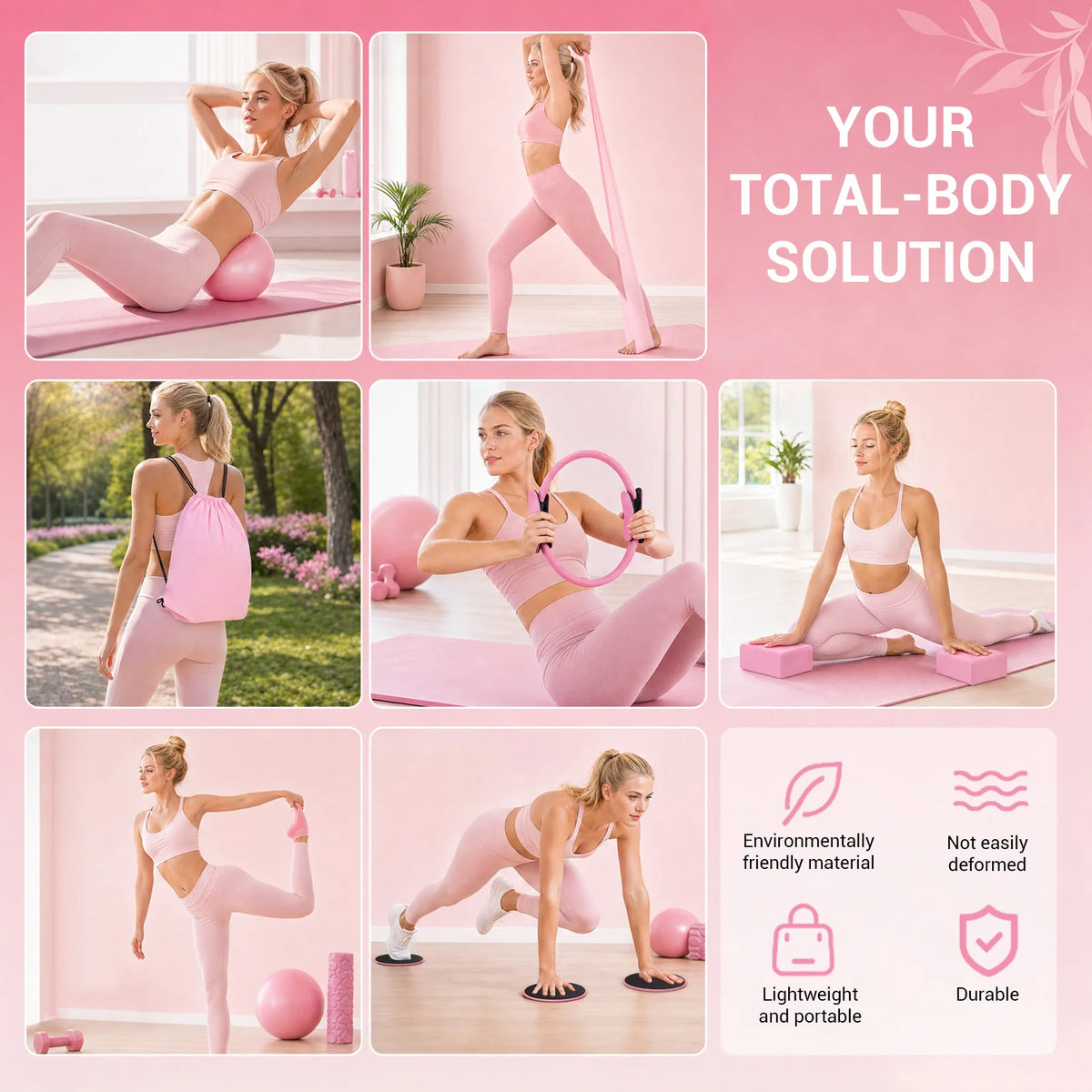 GAOMON Pilates Ring Kit for Full Body Home Workouts