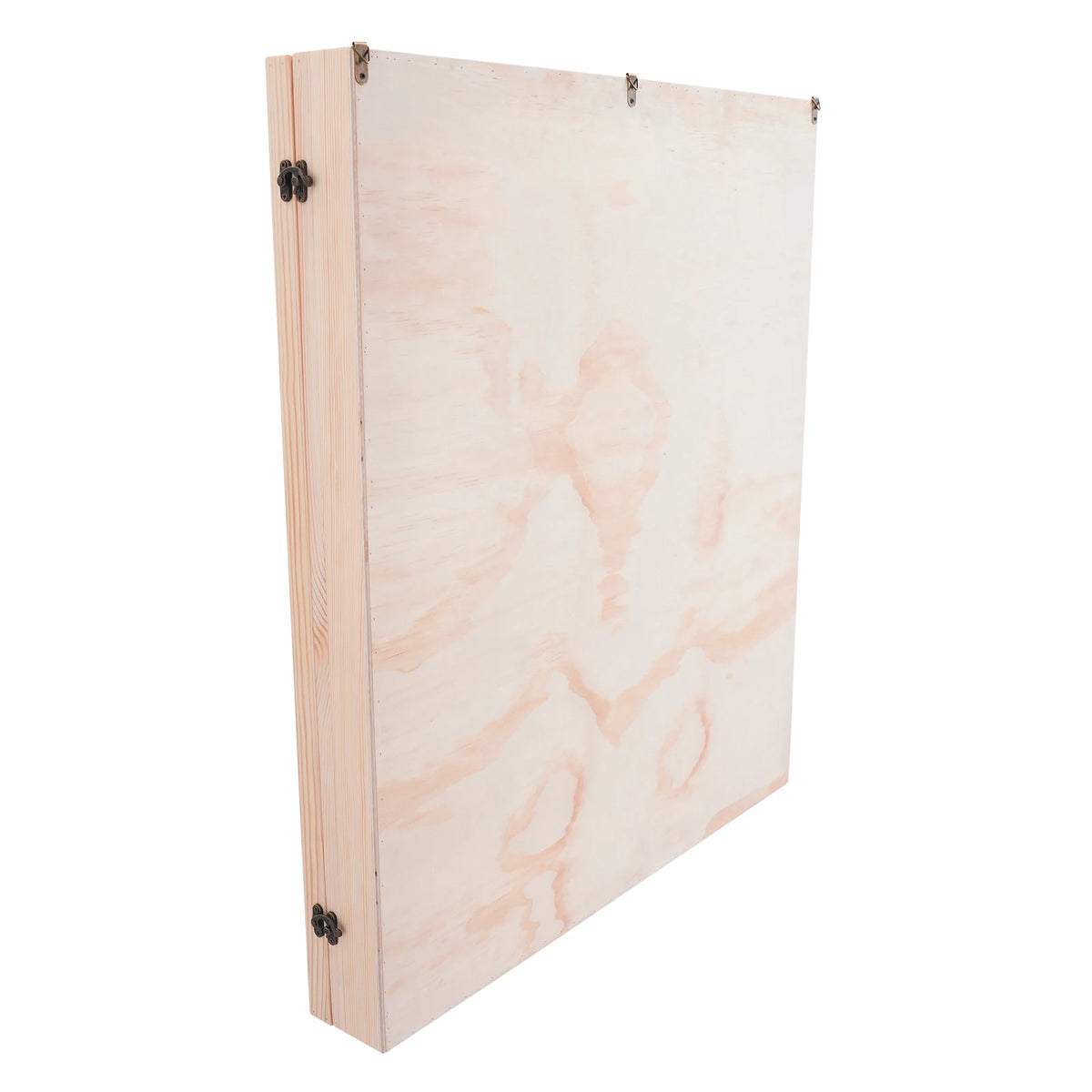 Bymaocar Wooden Figure Display Case With Acrylic Door And Compartments
