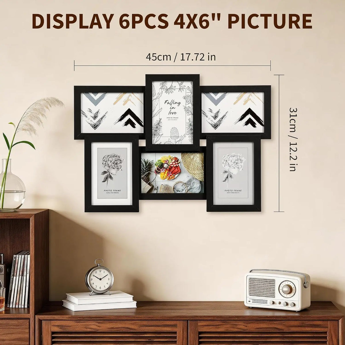 Collage Photo Frame Set for Home Wall Display and Memories