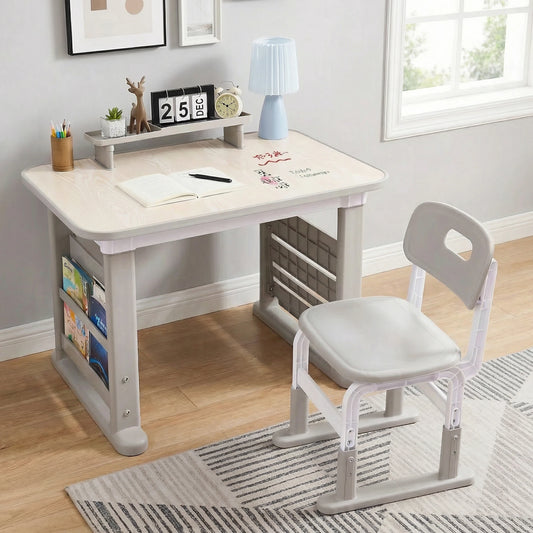 Adjustable Activity Table and Chair Set for Kids Creative Play