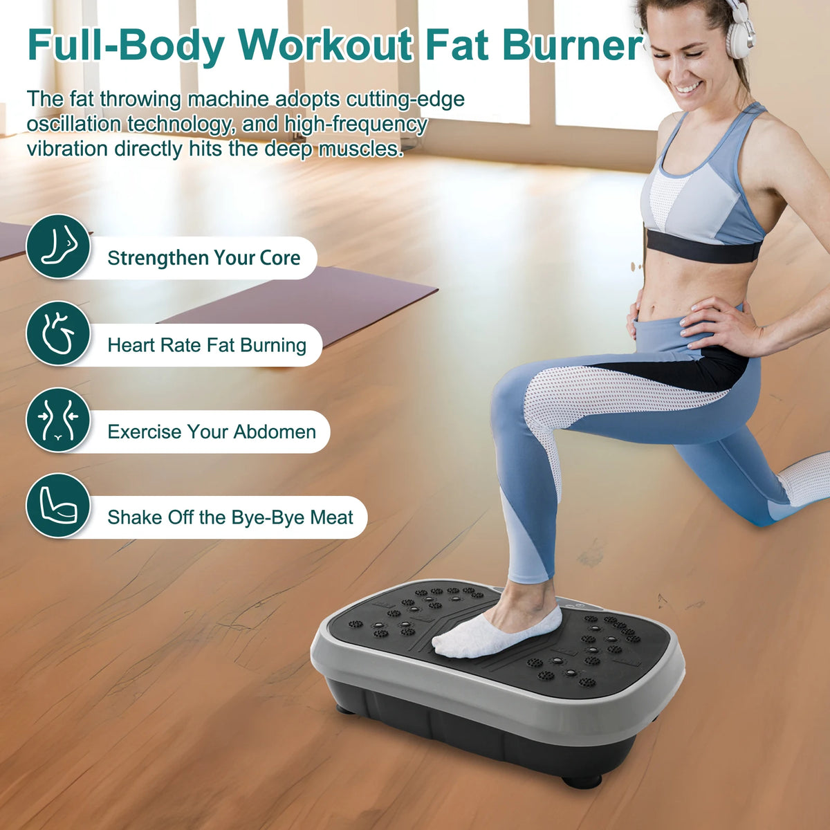 Vibration Plate Exercise Machine For Home Fitness And Weight Loss