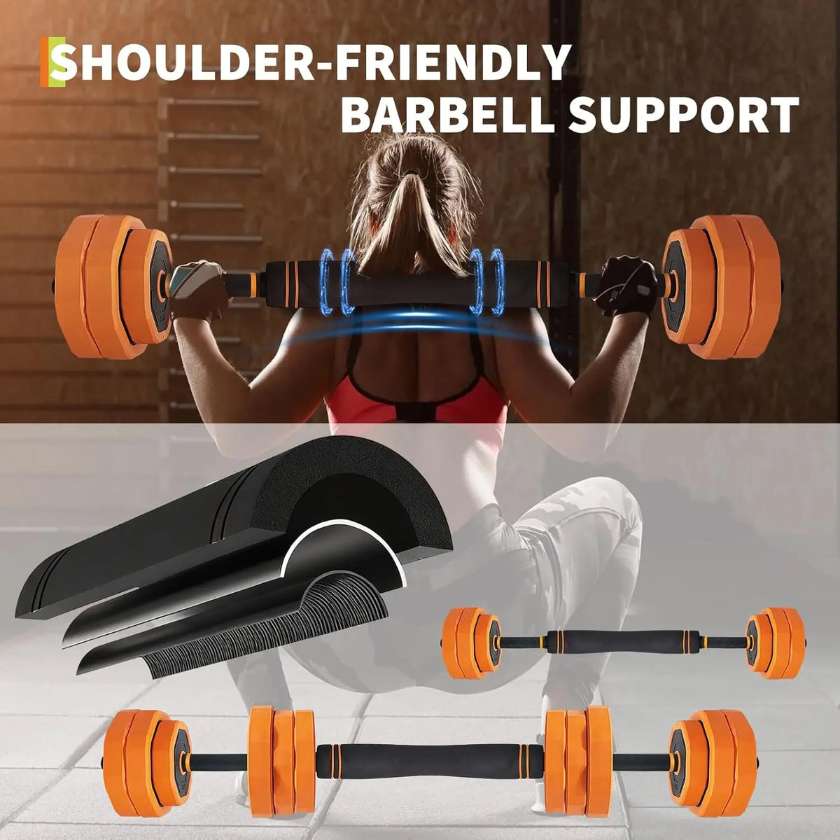 Adjustable 4 in 1 Dumbbell Set for Home Strength Training