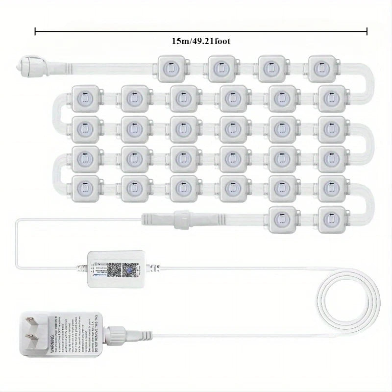 MIMIRGB Smart App Controlled Permanent Outdoor RGB Eaves Lighting