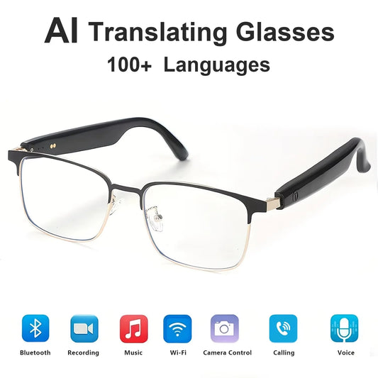 AI Smart Glasses With Photochromic Lenses And HiFi Audio