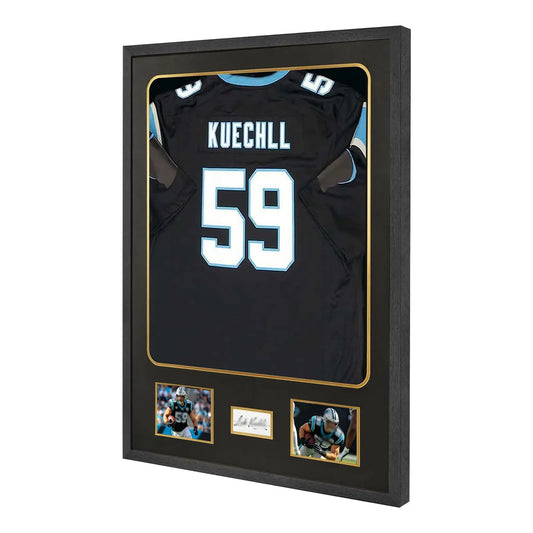 Wall Mount Jersey Display Case With Tempered Glass And Mat