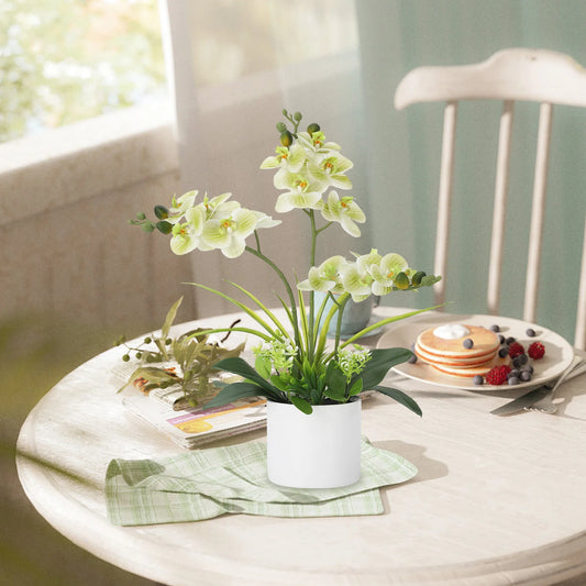 Real Touch Artificial Phalaenopsis Orchid Arrangement in Vase