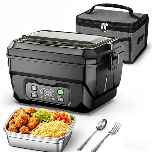 Electric Heating Lunch Box USB Rechargeable Food Warmer With Display Screen