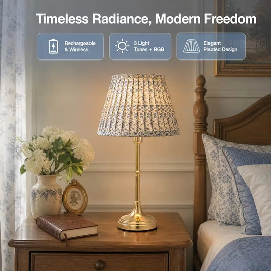 Jian Bian Rechargeable Cordless LED Table Lamp With Remote Control