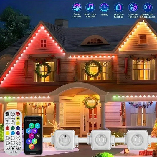 MIMIRGB Smart App Controlled Permanent Outdoor RGB Eaves Lighting
