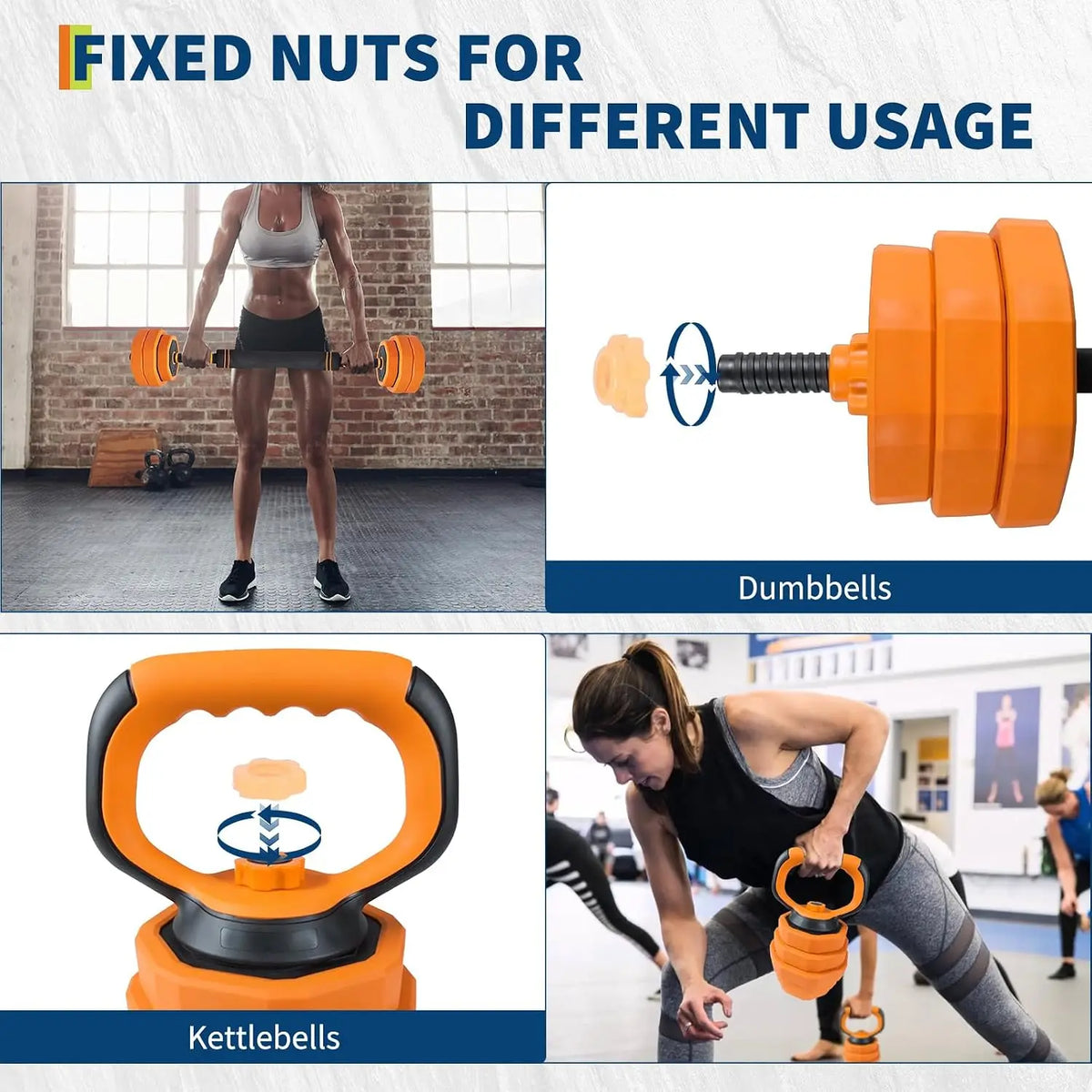 Adjustable 4 in 1 Dumbbell Set for Home Strength Training