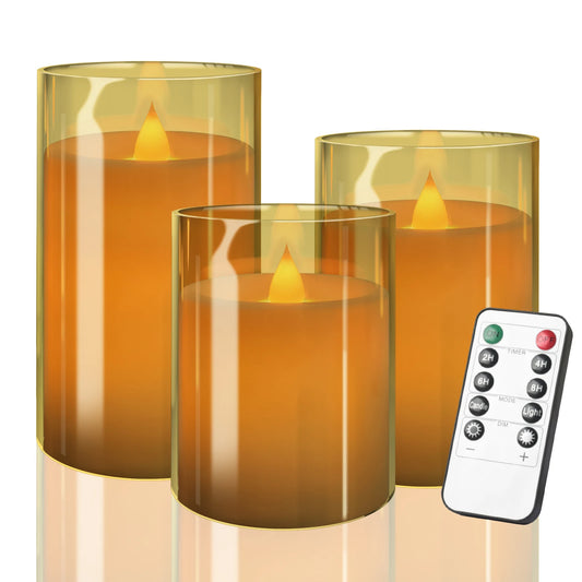 Flameless Flickering LED Candles With Remote For Home Party Decor