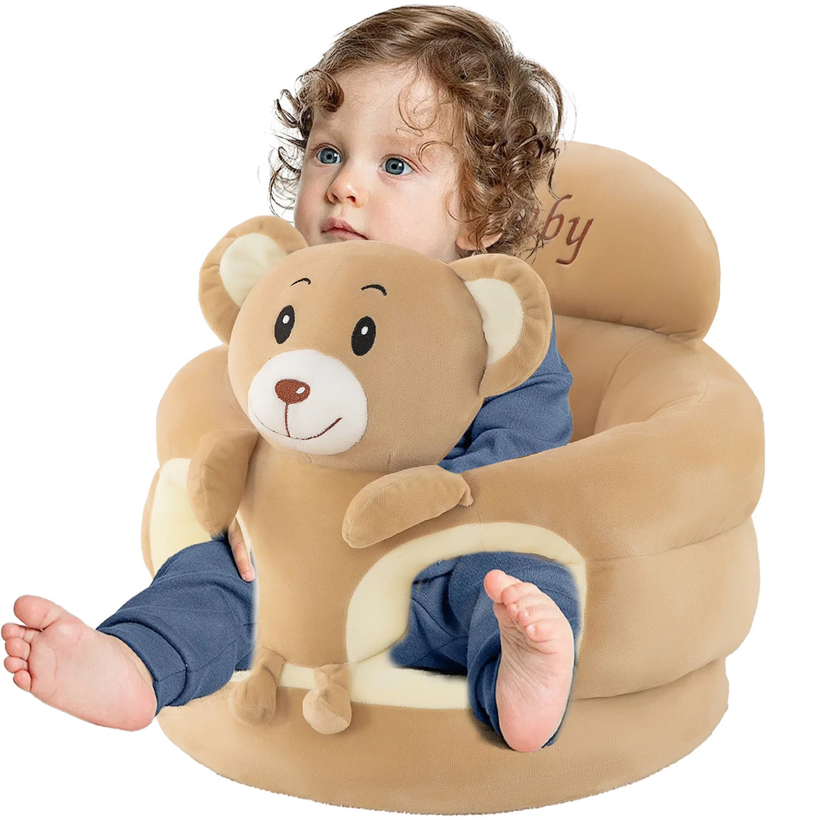 LLParty Animal Plush Baby Floor Seat With Sitting Support