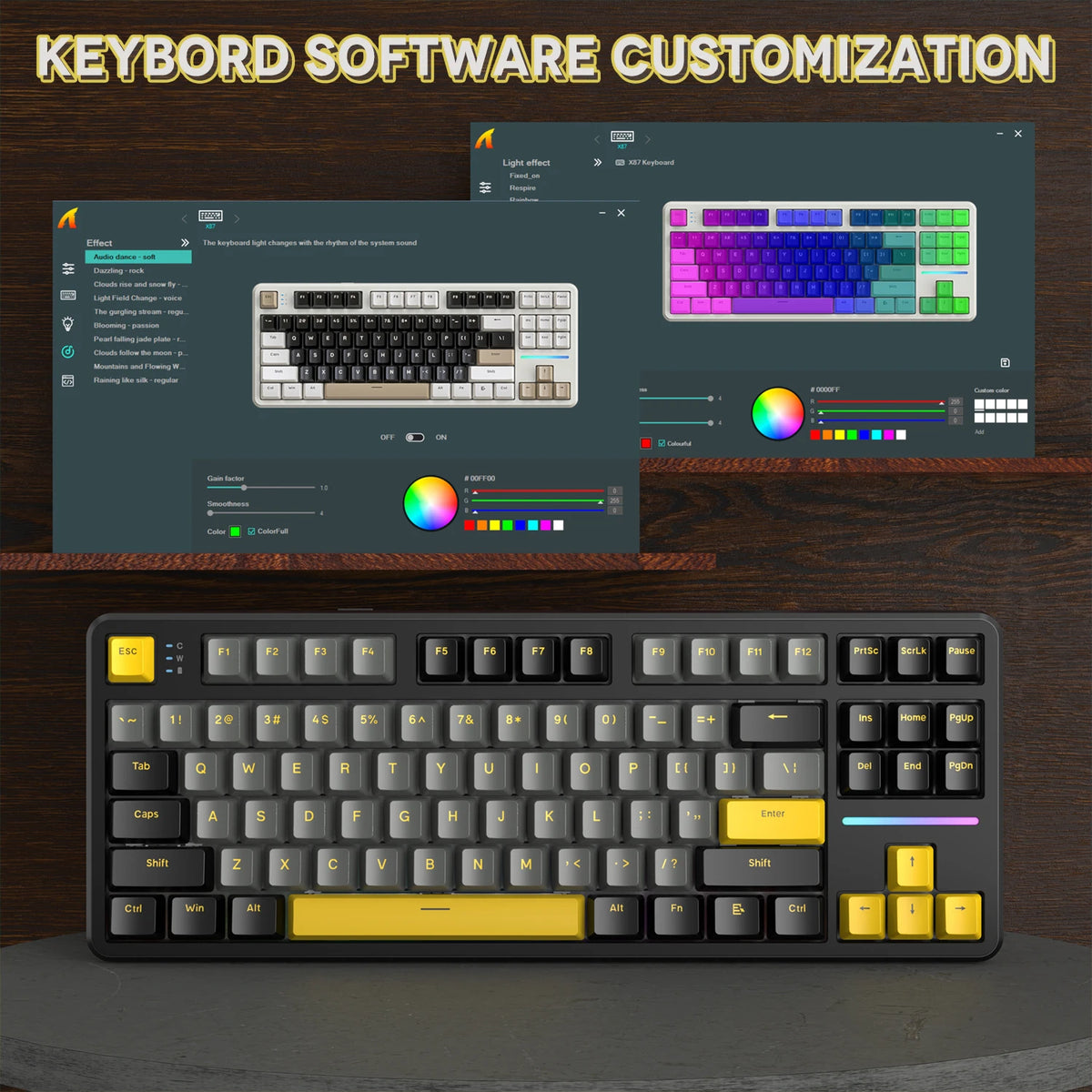 Attack Shark X87 Tri Mode Wireless Mechanical Gaming Keyboard