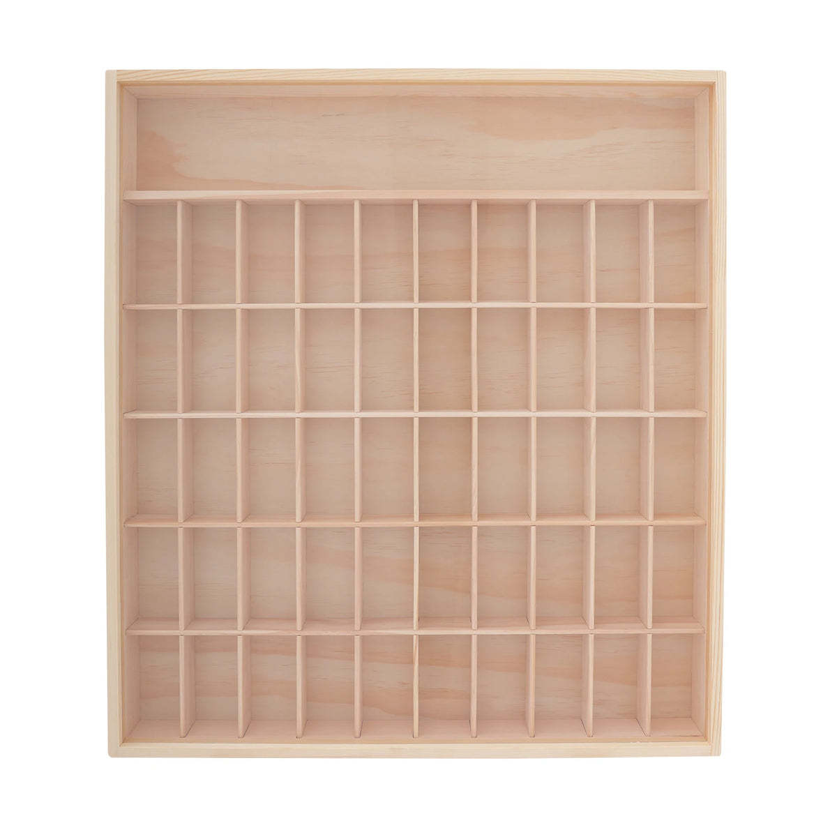 Bymaocar Wooden Figure Display Case With Acrylic Door And Compartments